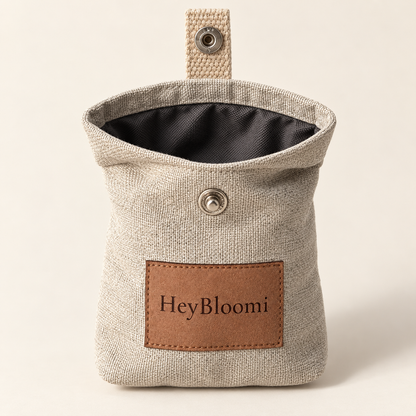 Geöffneter HeyBloomi Leckerlibeutel
